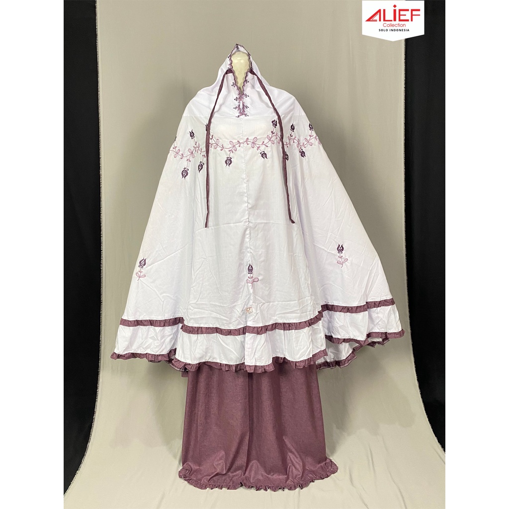 MUKENA GONTOR - Mukena Alief Santri Ungu