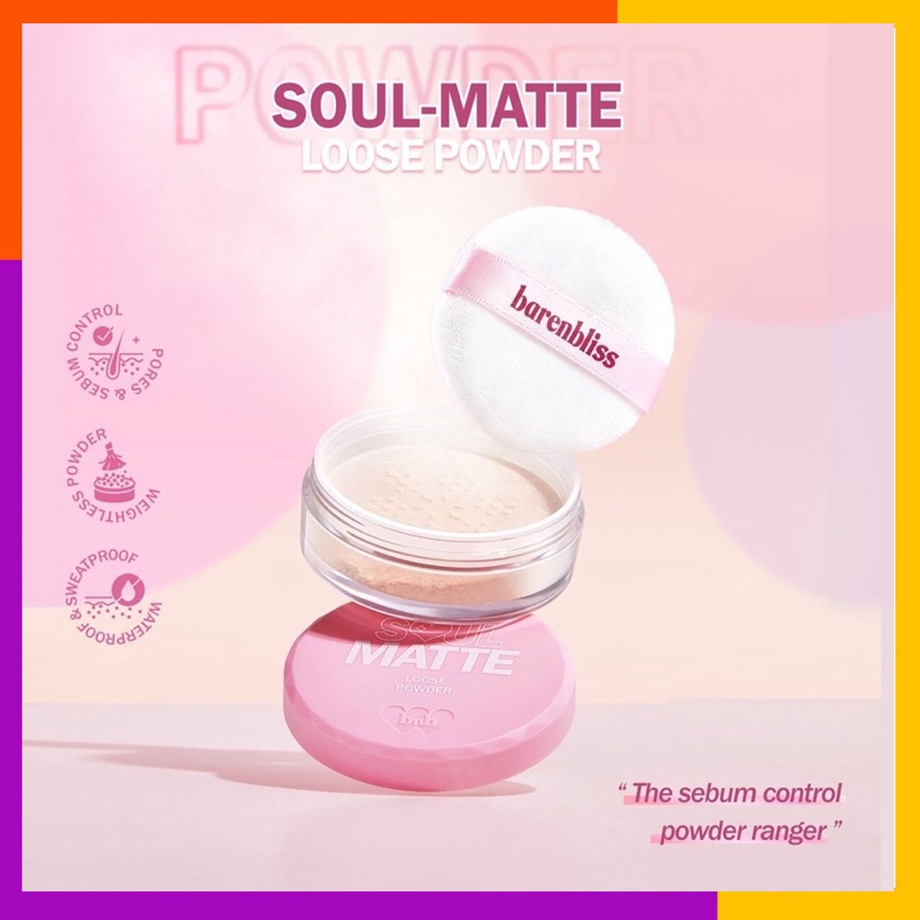 BNB barenbliss Soul-matte Loose Powder | Bedak Tabur (✔BPOM)