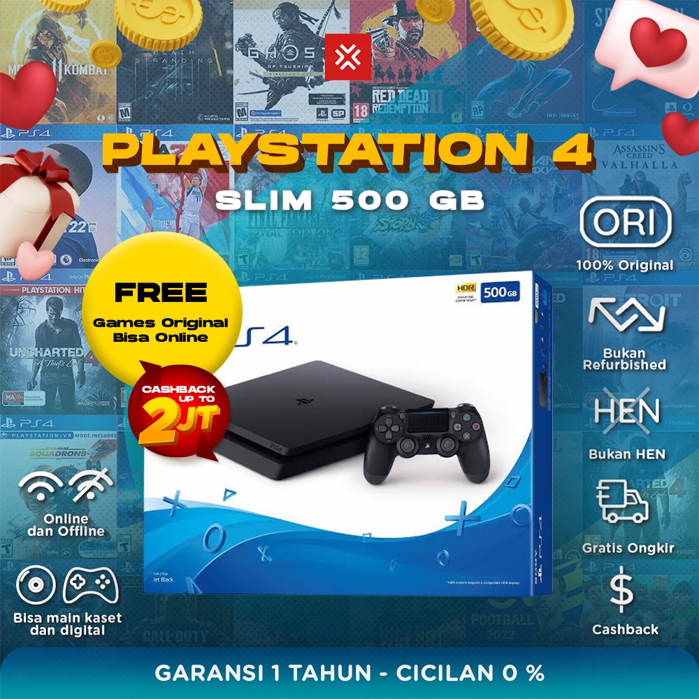 SONY PS4 Slim 500 GB Playstation 4 Hits Bundle Games