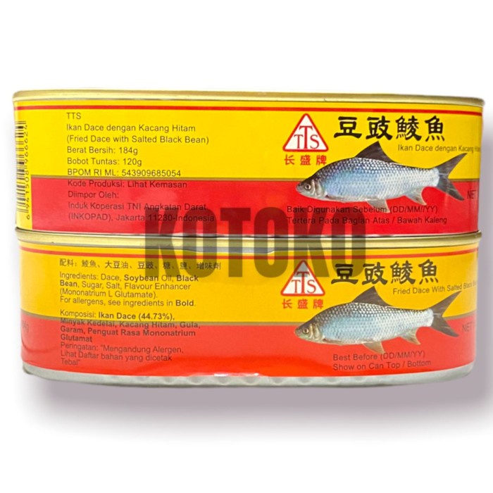 

Ikan Tausi Kaleng Salted Black Bean TTS 184gr