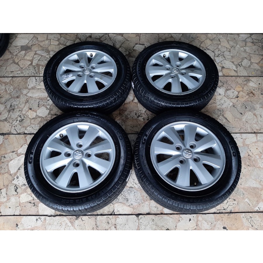 VELG MOBIL ORI COPOTAN AVANZA S RING 15 LEBAR 5 LUBANG BAUT PCD 4x114 + BAN 185/65R16