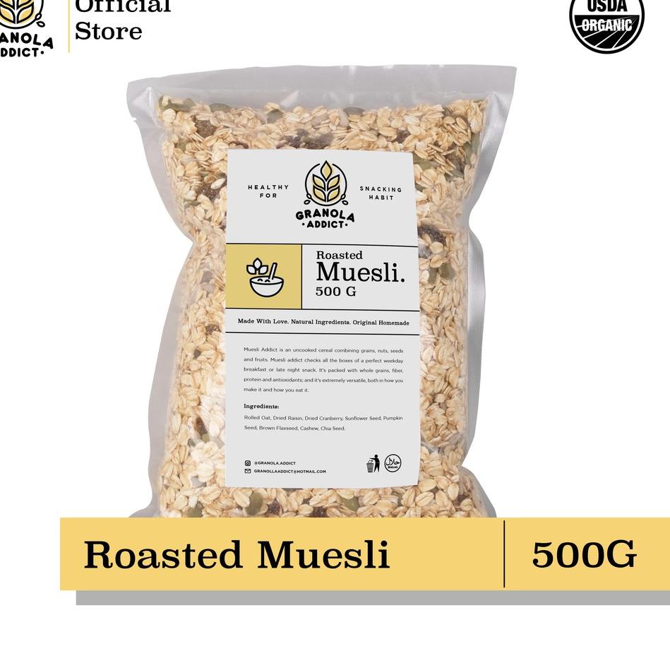 

ⅎ Granola Addict - Roasted Muesli Fruit & Seed 500G ✬