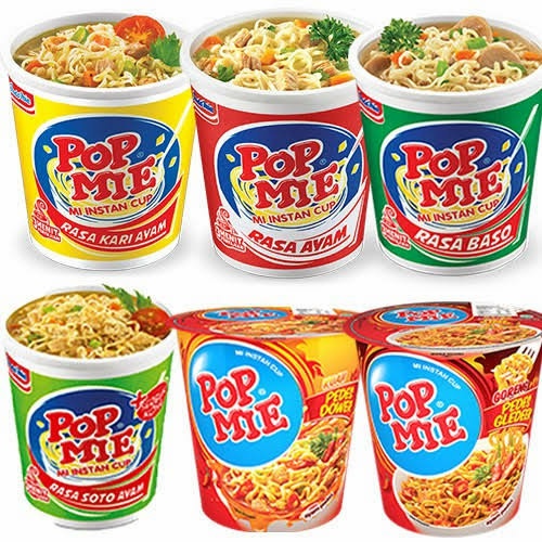 

MIE INSTAN POP MIE SOTO AYAM/KARI AYAM/BAKSO