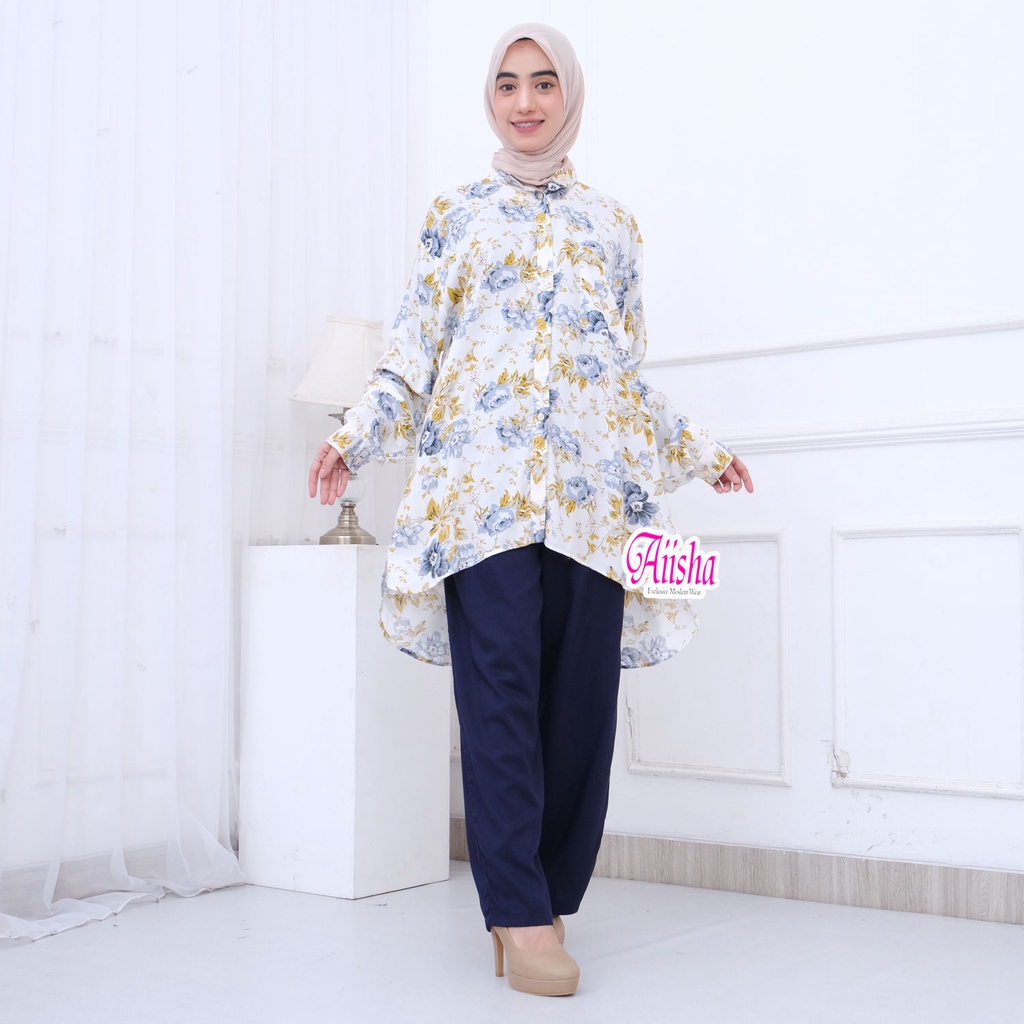 SET PIYAMA CELANA PENDEK | PANJANG BAJU KANCING l Setelan Piyama Jumbo Gemoy