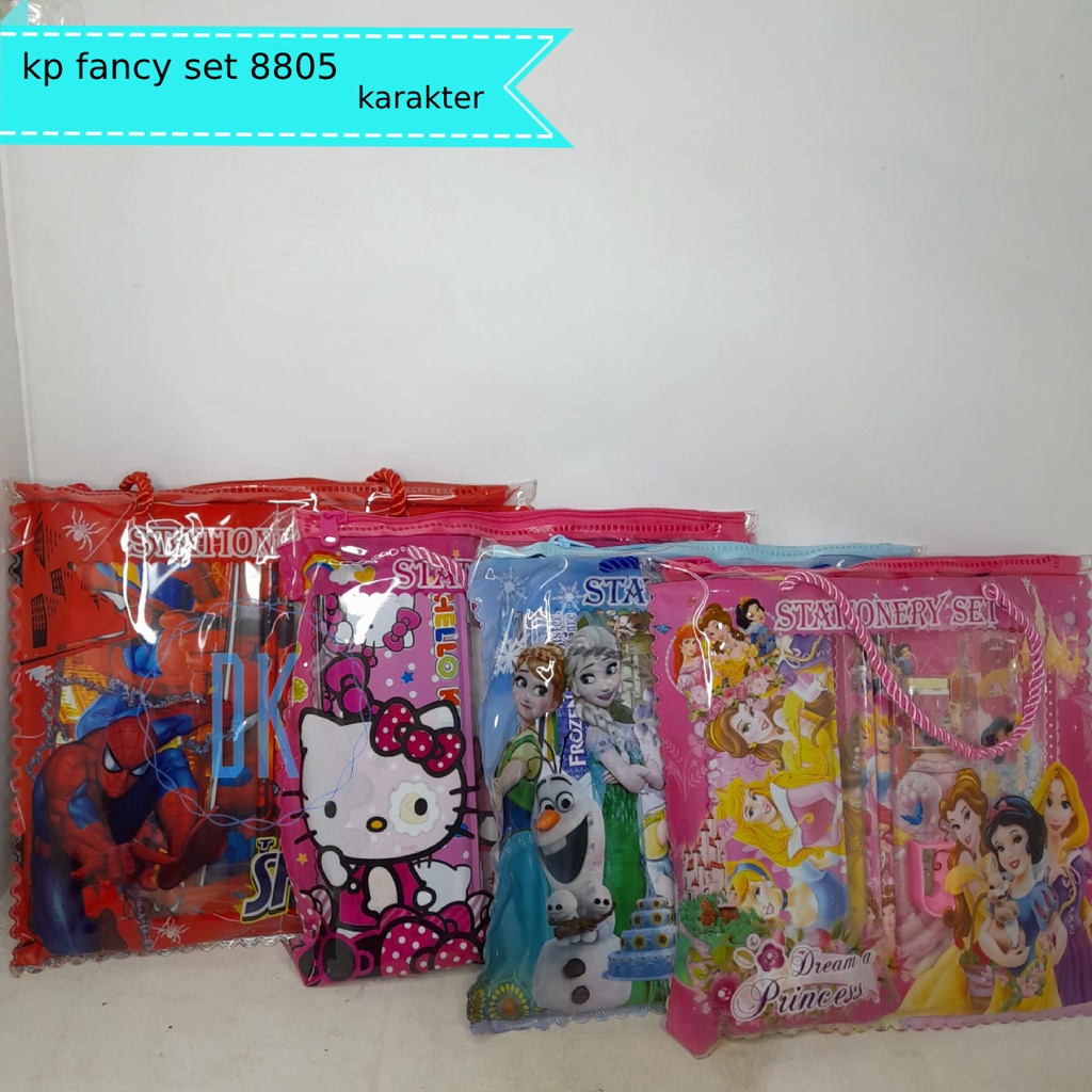

kotak pensil fancy set 8805 / kotak pensil karakter disney