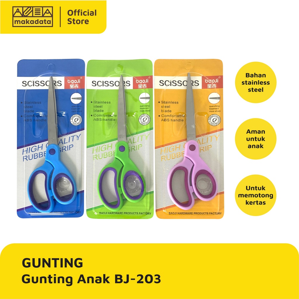 

SCISSORS / GUNTING ANAK BJ-203 (1 PCS) MURAH