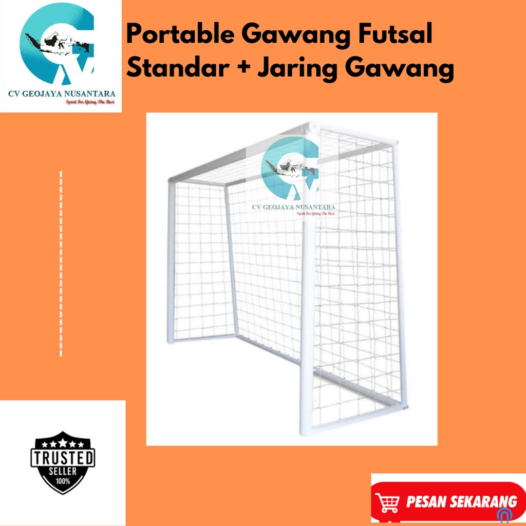 Portable Gawang Futsal Standar + Jaring Gawang