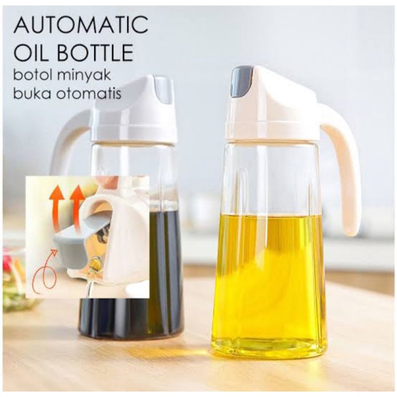 tempat botol minyak goreng single /saos bahan kaca