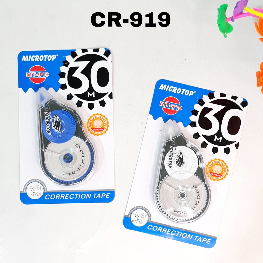 

GG Correction Tape MICROTOP MT-919 / Tipex Roll / Tipex Kertas/Pita Koreksi/Tipx