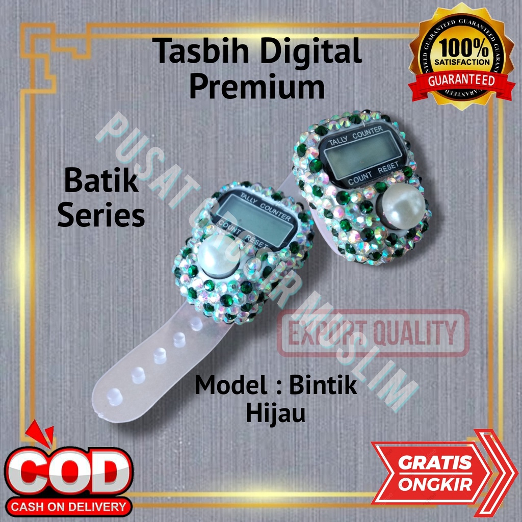 Tasbih Digital Premium Batik Series Tasbih Hias Blink Diamond