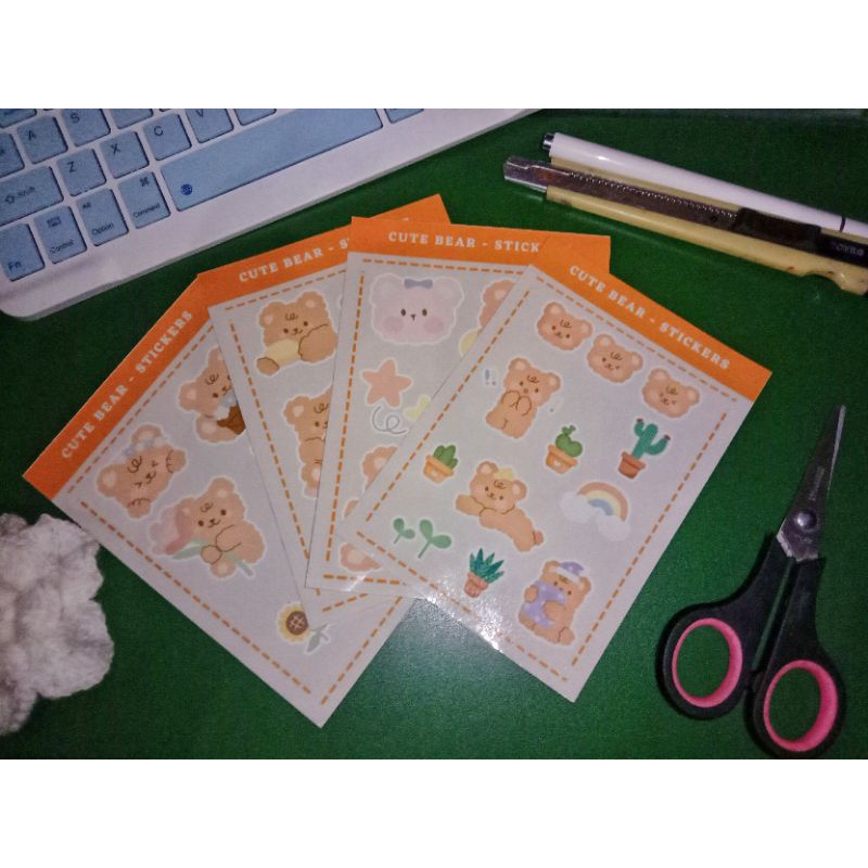

Sticker beruang lucu Murah Menarik | A6 14*10 cm | ( baca deskripsi produk )