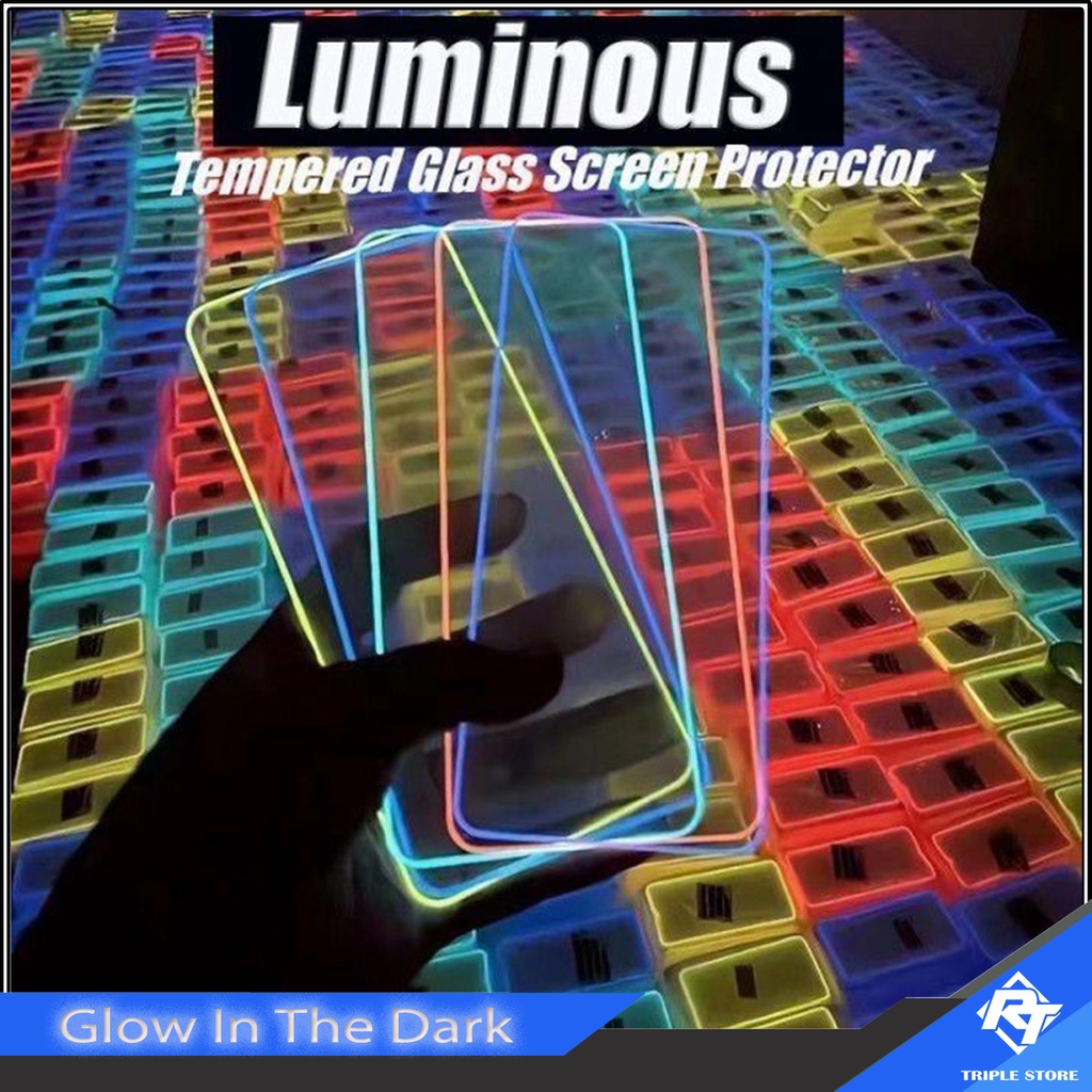 Tempered Glass Luminous Neon Glow In The Dark Xiaomi Redmi Note 7 Pro Note 8 Pro Note 9 Pro Note 10 