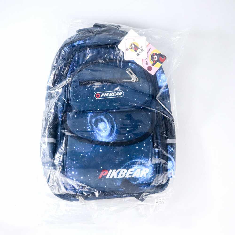 Pikbear Tas Ransel Sekolah Anak Side Open Size S - PK-0923 - Blue