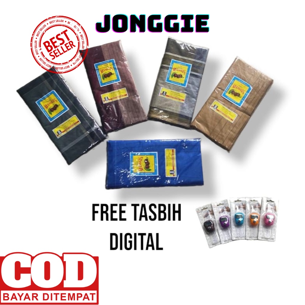 Sarung Laki Cap Tiga Manggis - Sarung Tenun/ Promo 3 pcs Free Tasbih Digital / Ready satuan ( Multi Warna ) Bisa Cod