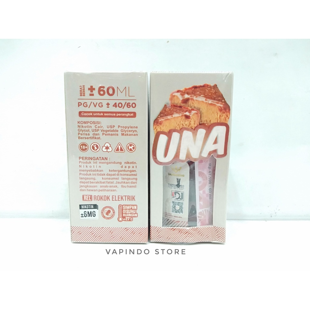 NIC 6MG UNA PEANUT BUTTER CHEESECAKE 60ML BY VAPEBOSS X IDJ