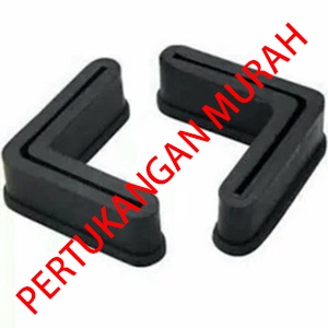 [4pcs] Karet Siku Lubang / Alas Kaki Siku Lubang Hitam