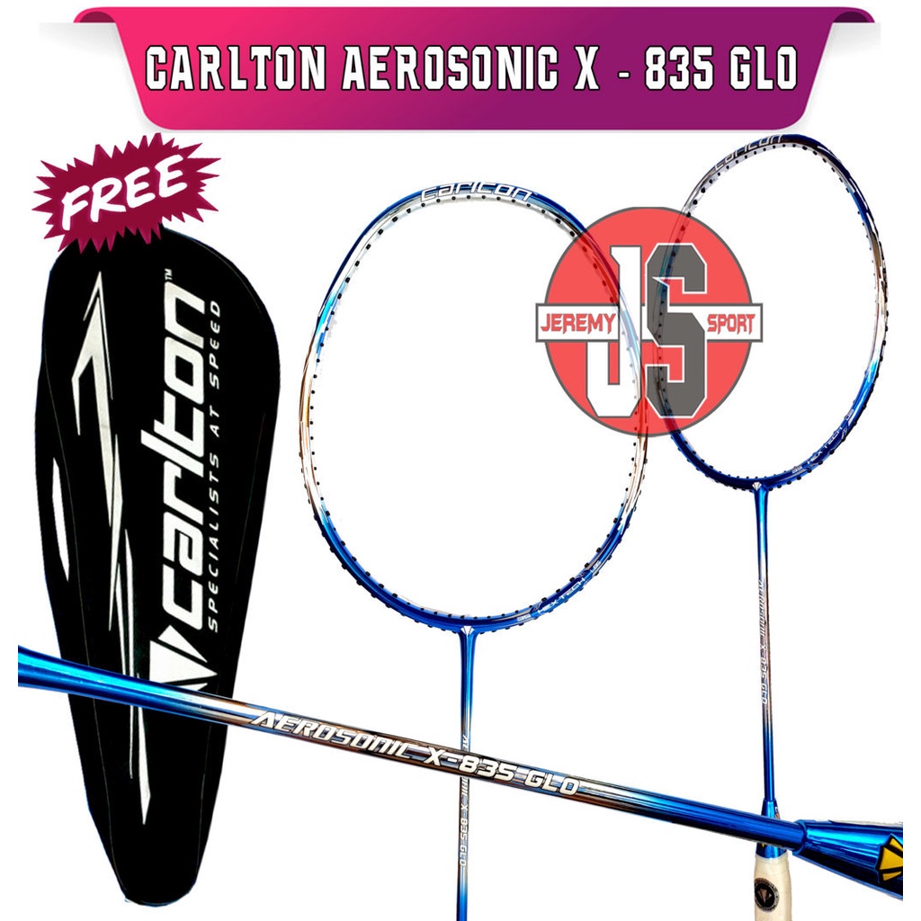 Raket Badminton Carlton Aerosonic X 835 GLO Original