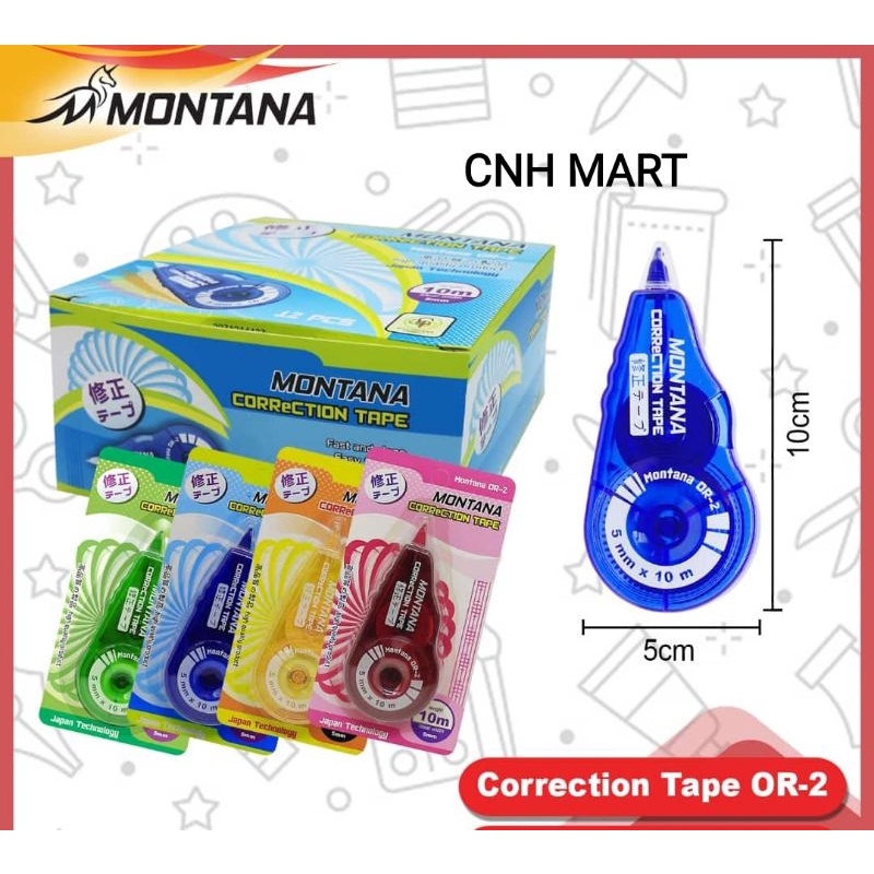 

Correction Tape Montana / Tip Ex Kertas Montana