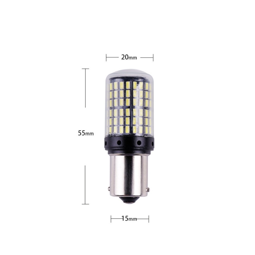 Lampu LED Sein Superbright Bayonet S25 1156 Canbus 144smd - Sein, Kota, Mundur, Sign, Rem - SUPERBRIGHT SIGN SEIN DAJJAL