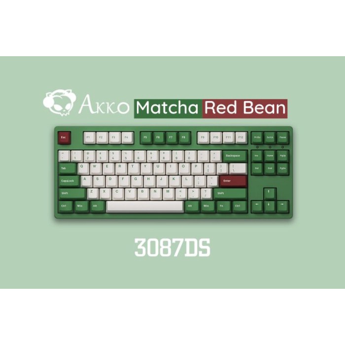 Terlaris Akko 3087Ds Matcha Red Bean Mechanical Keyboard