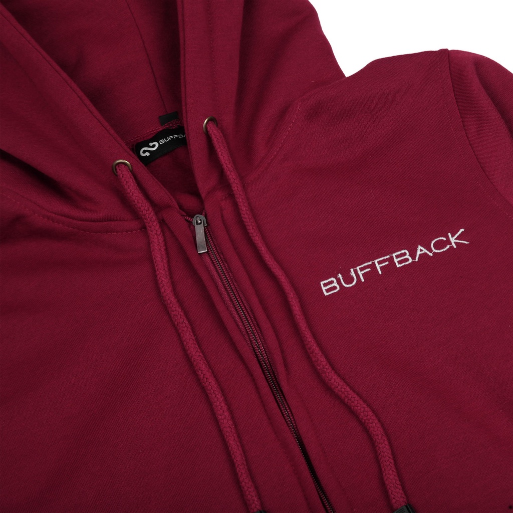 Sweater Hoodie Buffback Zipper Polos Pria Wanita