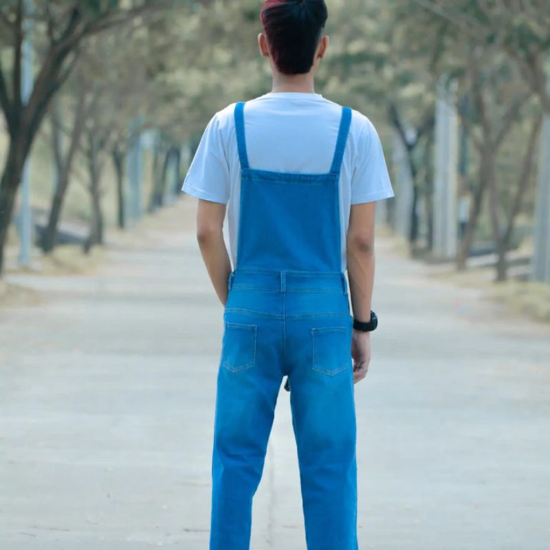 WHITE_JEANS ORIGINAL BAJU OVERALL JUMPER CELANA KODOK MINION MARIO BROSS ANGKLE KODOK MONYET MONTIR 