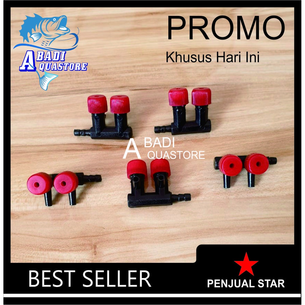 Kran Aerator Cabang 2 - Pengatur Udara - Pengatur Gelembung - Kran Cabang 2