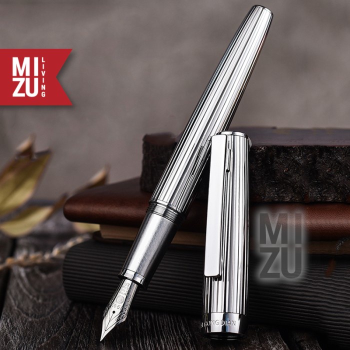 

Terlaris Hongdian 1845 Lt Godron Silver Stripes Fountain Pen Limited Gift Set