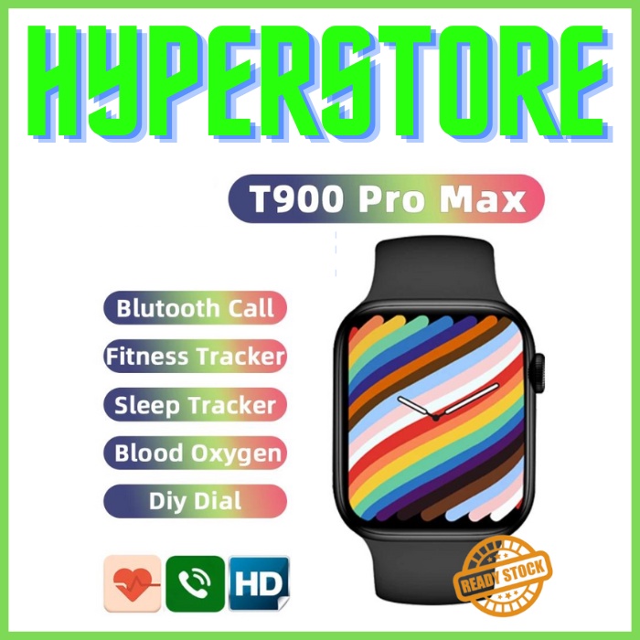 New T900 Pro MAX SmartWatch Jam Tangan Fitness Sport Wristband Bluetooth Pria Wanita Original