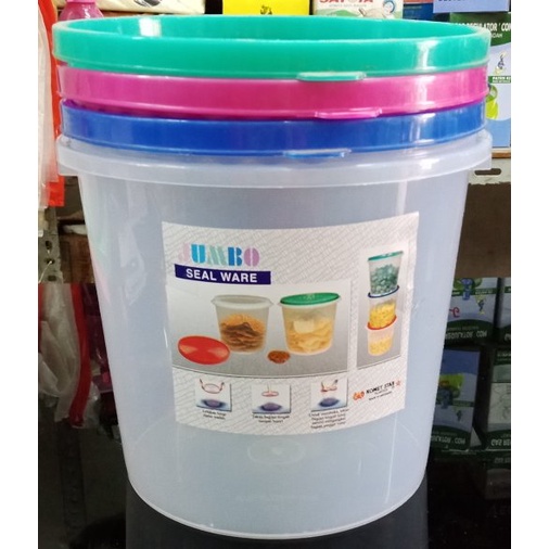 KHUSUS GOJEK KOMET STAR SEALWARE 16 L TOPLES JUMBO 16 LITER KERUPUK PEYEK SEAL WARE 16L KOMETSTAR