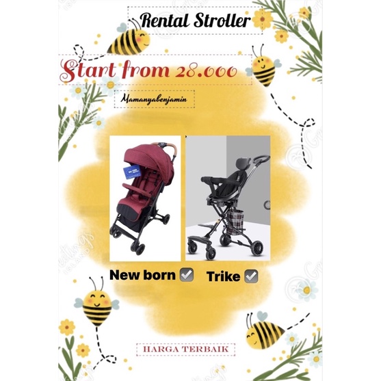 sewa stroller jogja/ rental stroller ( tidak untuk di jual )
