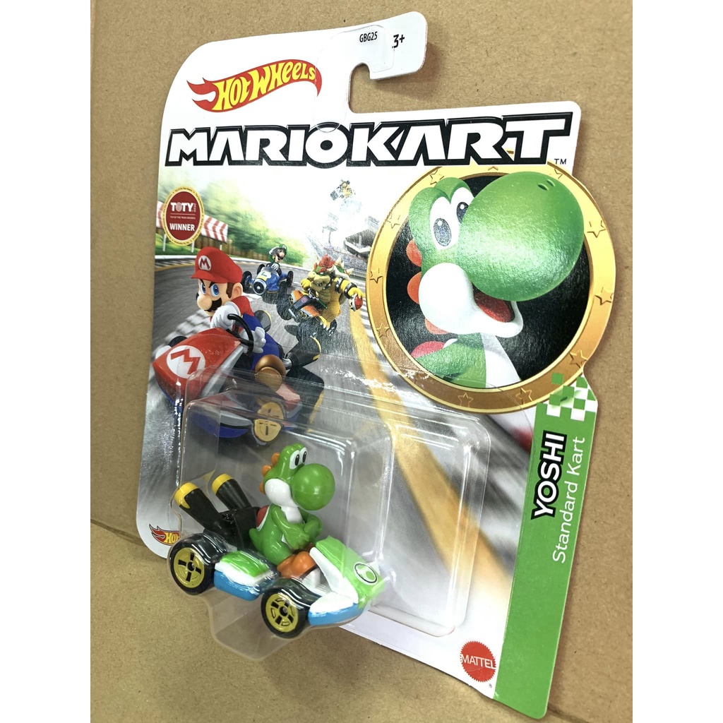 Hotwheels Mario Kart Yoshi Standard Kart