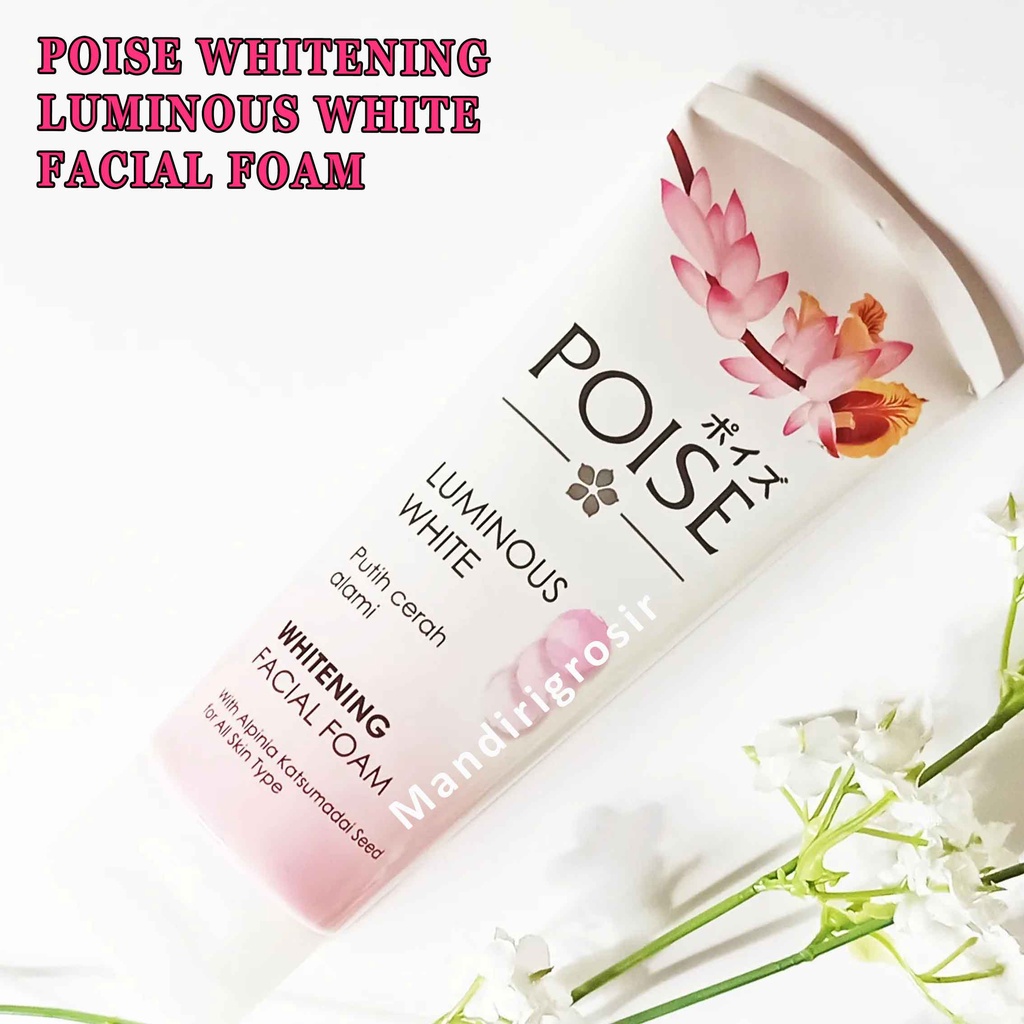 Sabun Pencuci Muka* Poise Luminous Whith* Whitening Facaial Foam* 100g