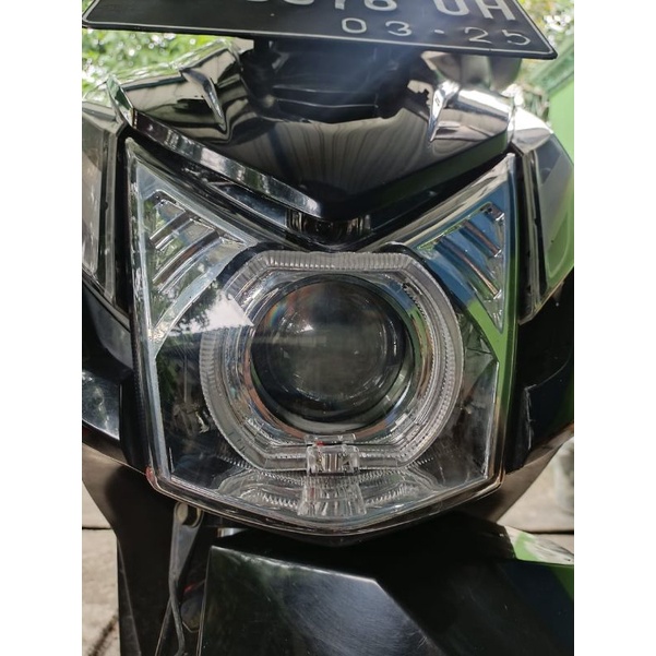 lampu beat injeksi ESP 2015/2013 set biled projector 2,5inch ups sniper max reflektor lampu depan be