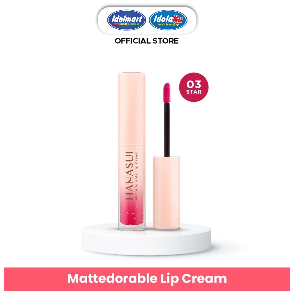 IDOLAKU Hanasui Mattedorable Lip Cream - 03 Star