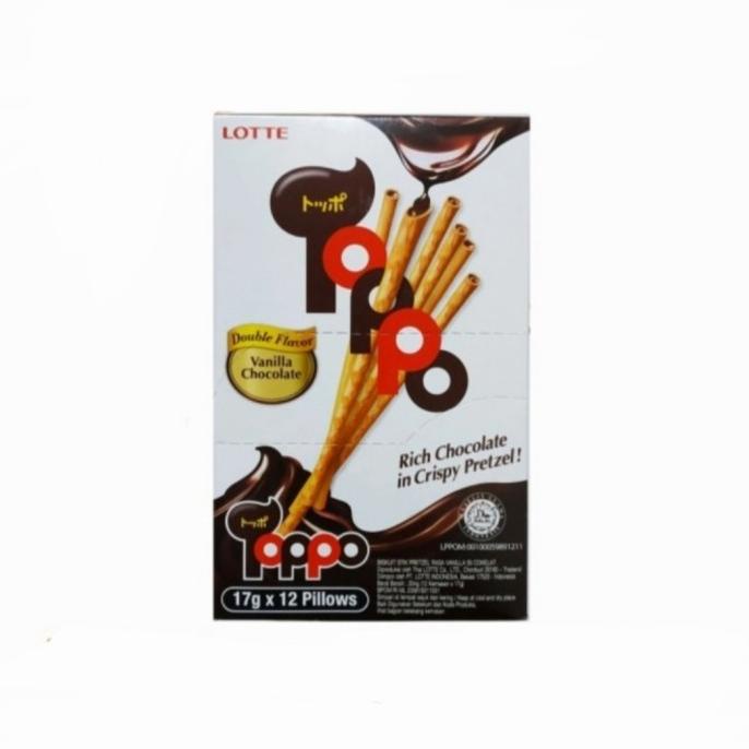 

toppo lotte vanila Chocolate box 12 x 17 gr uru01