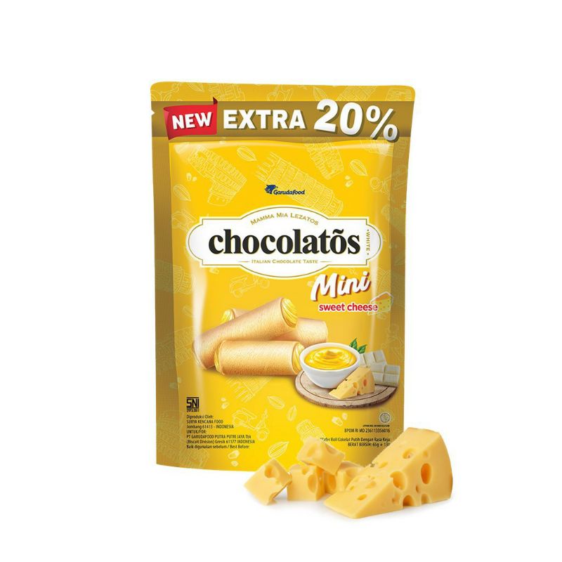 

Chocolatos mini Cheese in pouch 65 gram