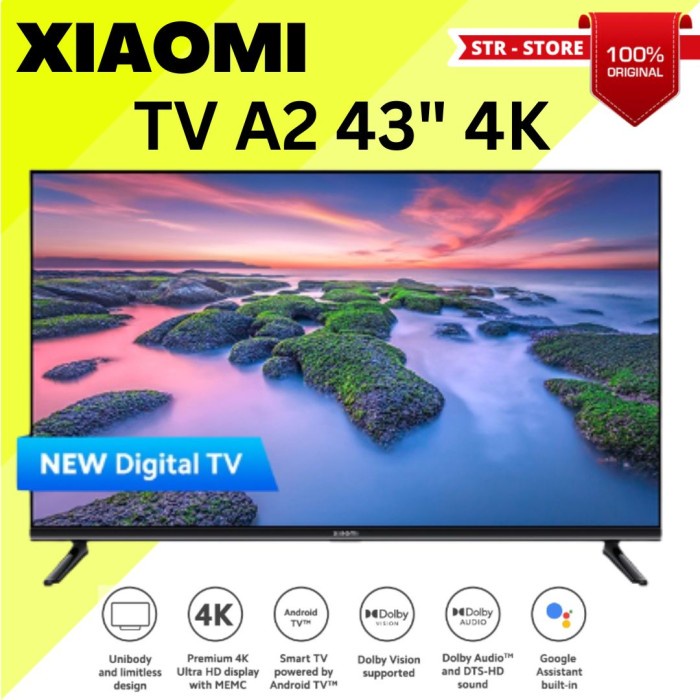 XIAOMI TV A2 43 INCH GARANSI RESMI XIAOMI MI SMART TV 43 INCH