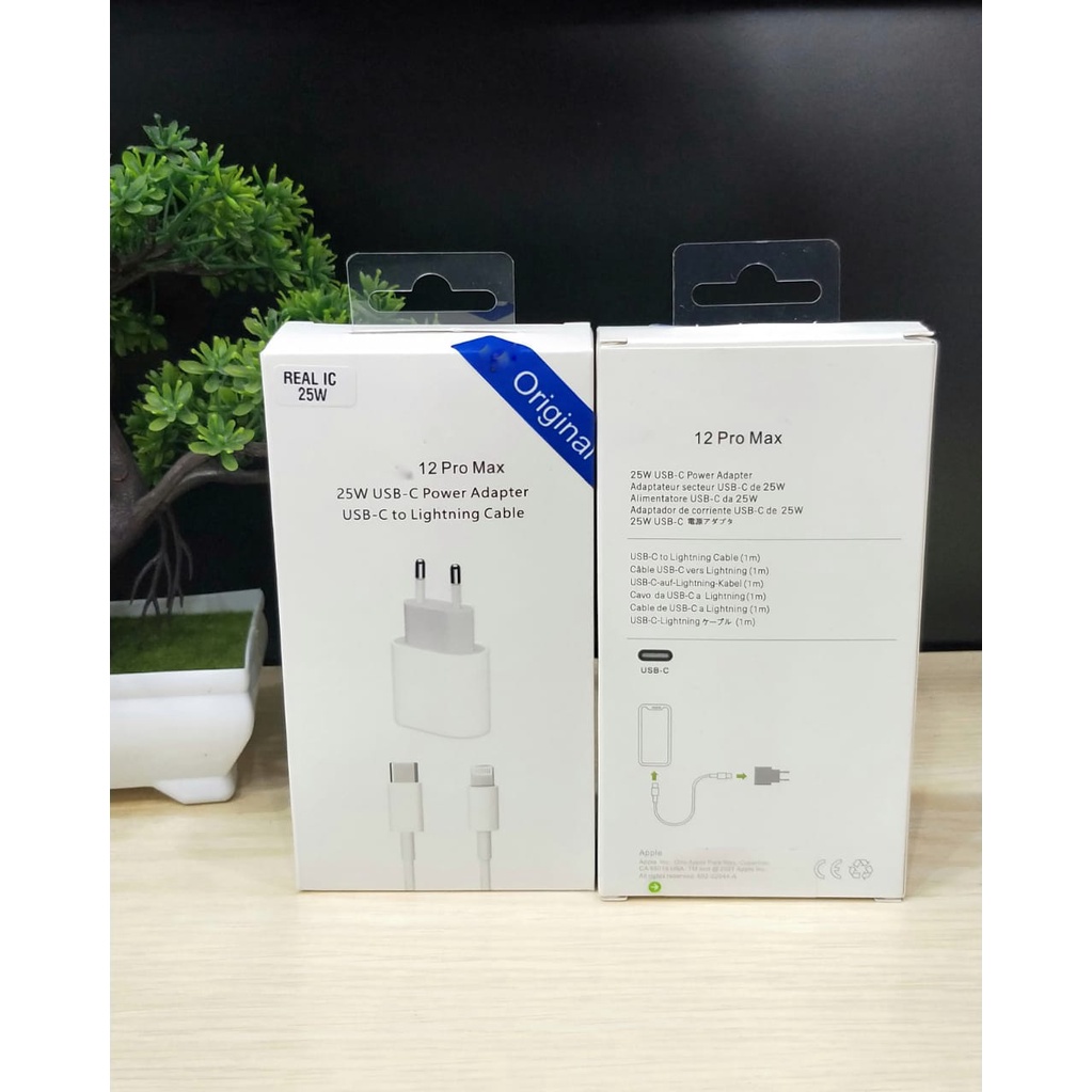 CHARGER 25W REAL IC FOR LIGHTNING LENGKAP ADAPTOR BERAT FULL IC + FAST CARGING BATOK KABEL SET LENGKAP BY.SULTAN