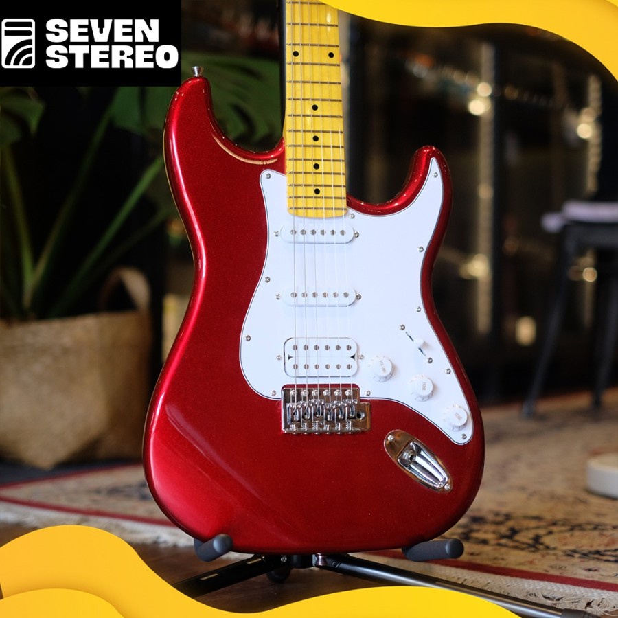 Scorpion SS120 HSS Stratocaster Electric Guitar Candy Apple Red CAR