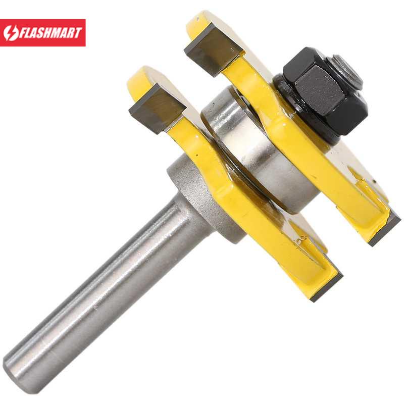 Flashmart Mata Bor Drill Bit Tongue &amp; Groove Joint Shank 6.35 mm 2PCS - C3