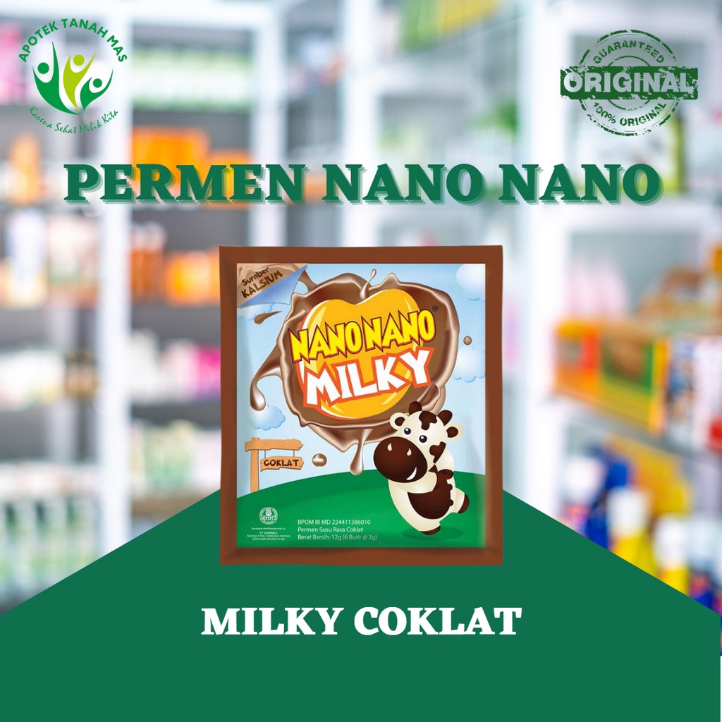 

Permen Nano Nano Milky Coklat