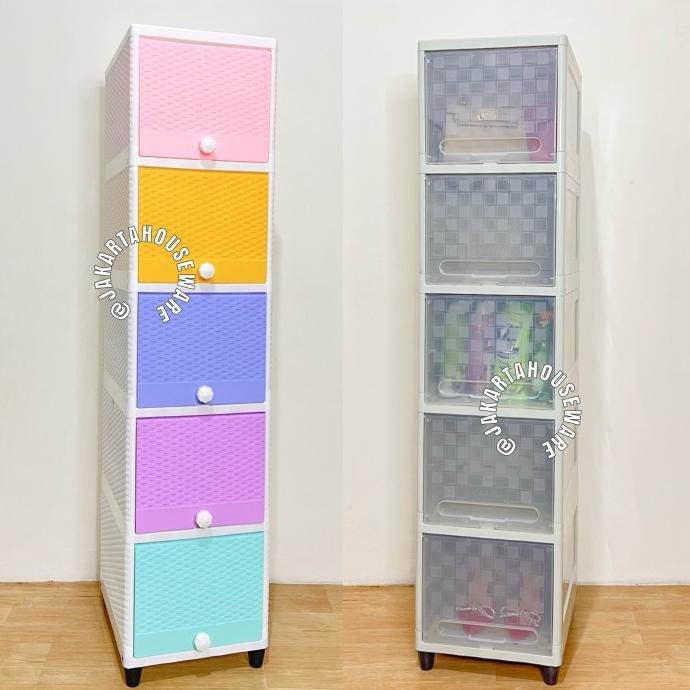 

Lemari Cabinet Plastik Serbaguna Club Flip Susun 5 SINGLE