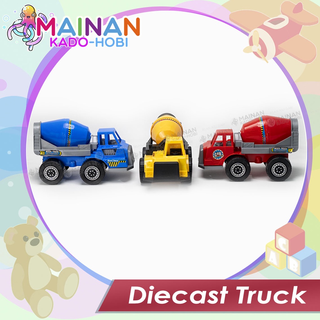 KADO MAINAN MOTORIK ANAK MINIATUR DIECAST MOBIL TRUCK KONSTRUKSI TRUK MOLEN