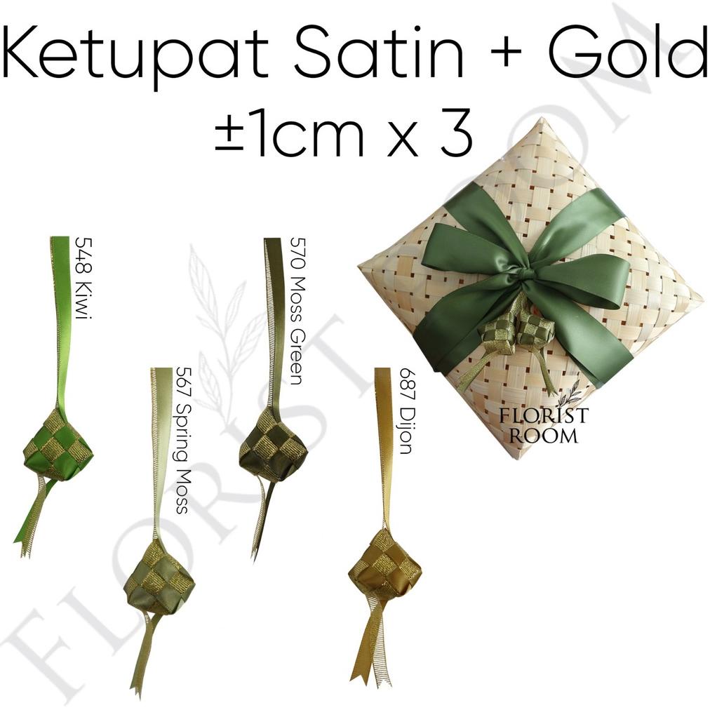 

Ketupat Satin 1Cm X 3 + Gold - Ketupat Hiasan Idul Fitri - Hampers