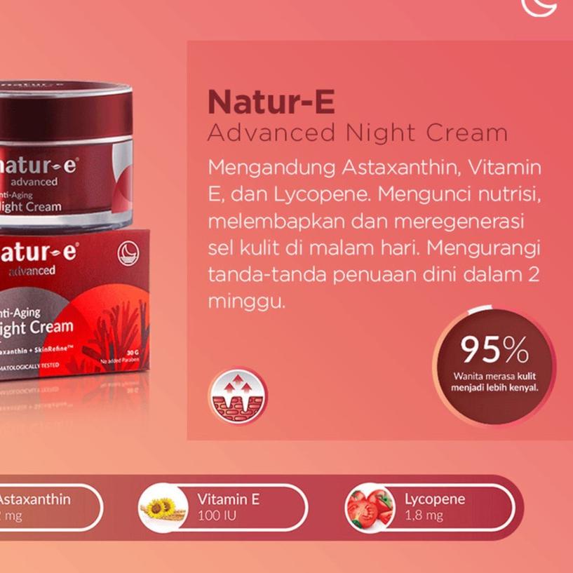 ✦ NATUR-E ADVANCED ANTI-AGING NIGHT CREAM 30GR NATUR E ANTI AGING NIGHT CREAM 30G NATUR E ADVANCE ♔