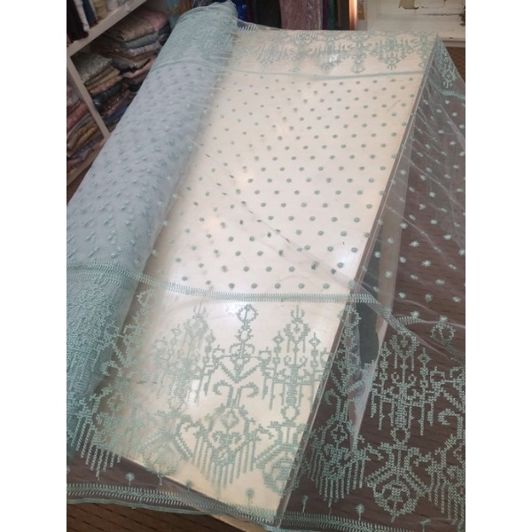 Kain Tille Bordir Etnik Sumba || Harga Per Setengah Meter(50cm)