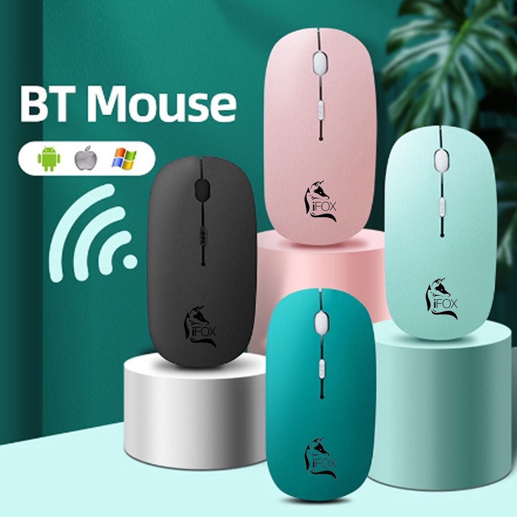 Mouse Wireless Slim untuk PC Laptop Mouse 2.4Ghz Silence Wireless | Garansi 3 Bulan