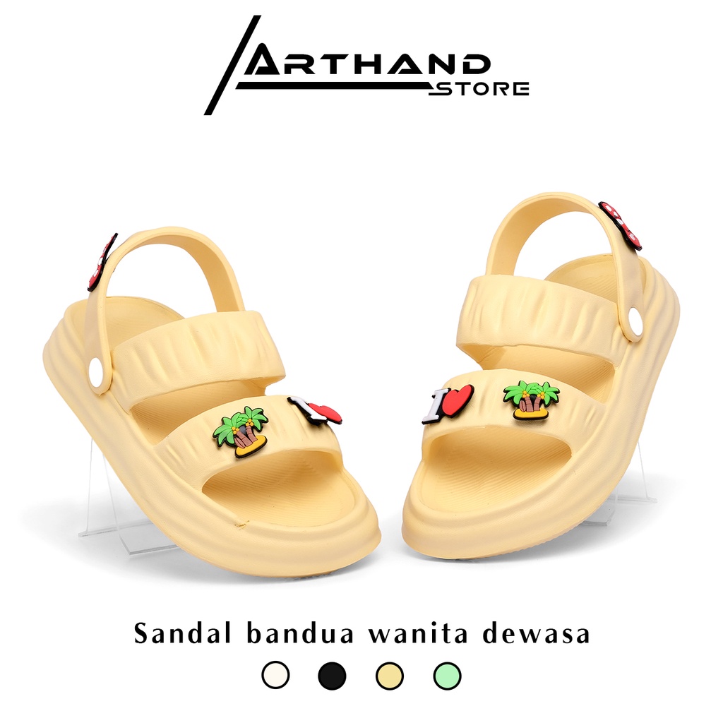 Sandal Wanita Bandua Jibitz Balance Kekinian Terbaru