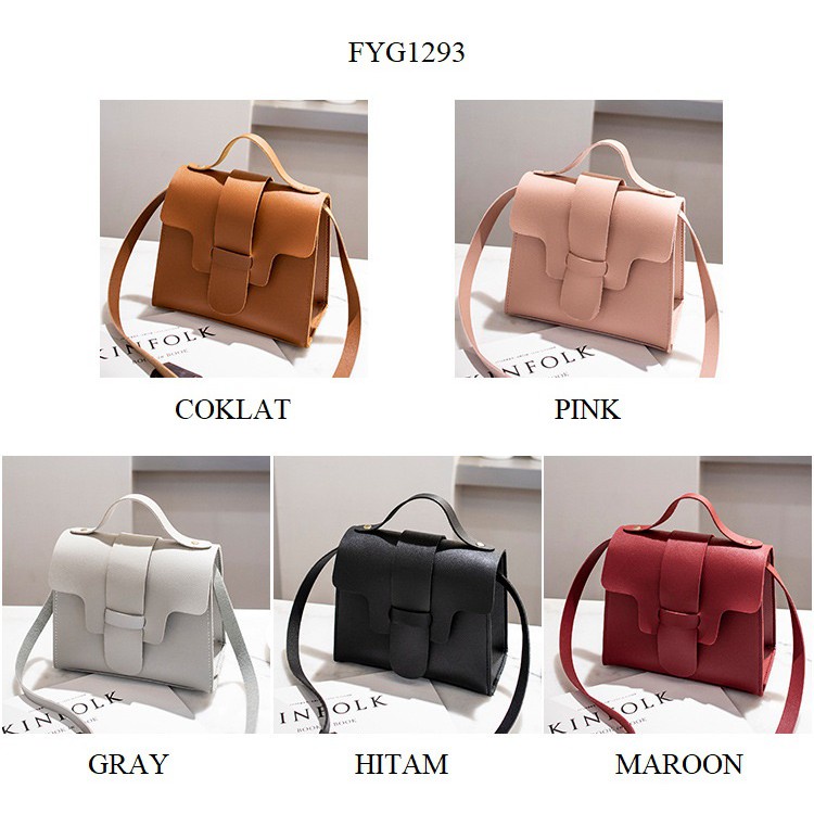 FYGALERY FYG1293 Tas Selempang Wanita Handbag Fashion Polos